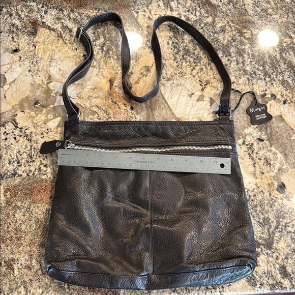 Margot Black Messenger Bag with Adjustable Straps - Picture 2 of 4